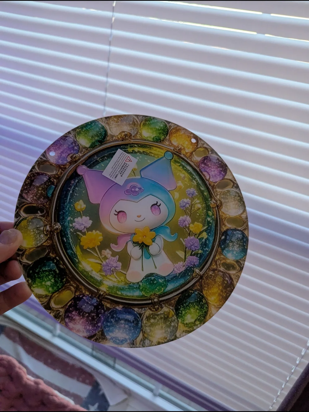Fun Character With Gems Acrylic Suncatcher